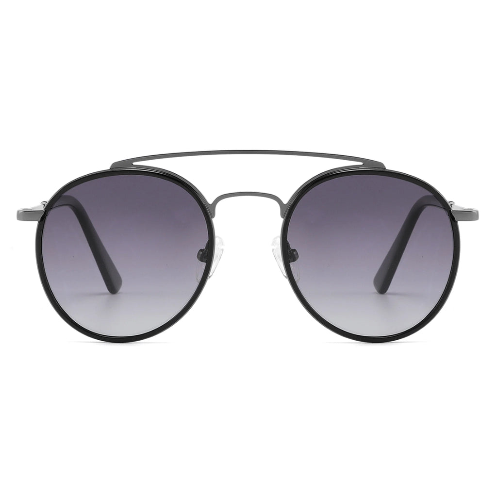 Round Acetate & Metal Sunglasses JT-GLT9050 - Joyiris Eyewear