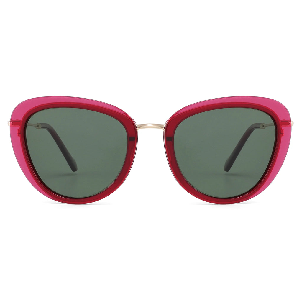 Cat-Eye Acetate & Metal Sunglasses JT-GLT9089 - Joyiris Eyewear