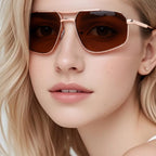 Geometric Metal Sunglasses JT-GLT9328 - Joyiris Eyewear